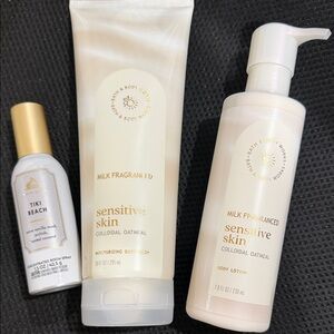 Bath & Body Works Sensitive Skin Body set lotion body wash room spray bundle 3